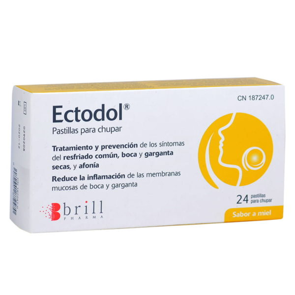 Brill Ectodol 24 pastillas para chupar sabor miel