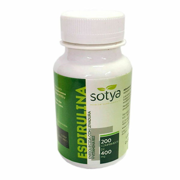 Sotya Espirulina 200 comprimidos 400 mg