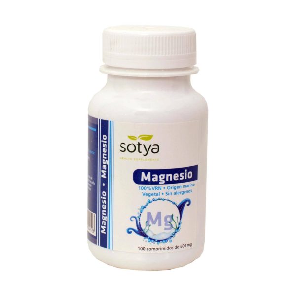 Sotya Magnesio origen marino vegetal sin alérgenos 100 comprimidos 600 mg
